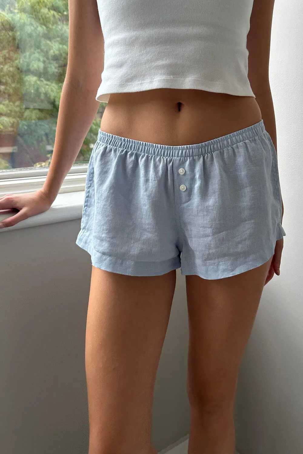 Keira Linen Pajama Shorts