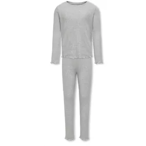 kids ONLY Light Grey Melange Munte Loungewear Pant Set