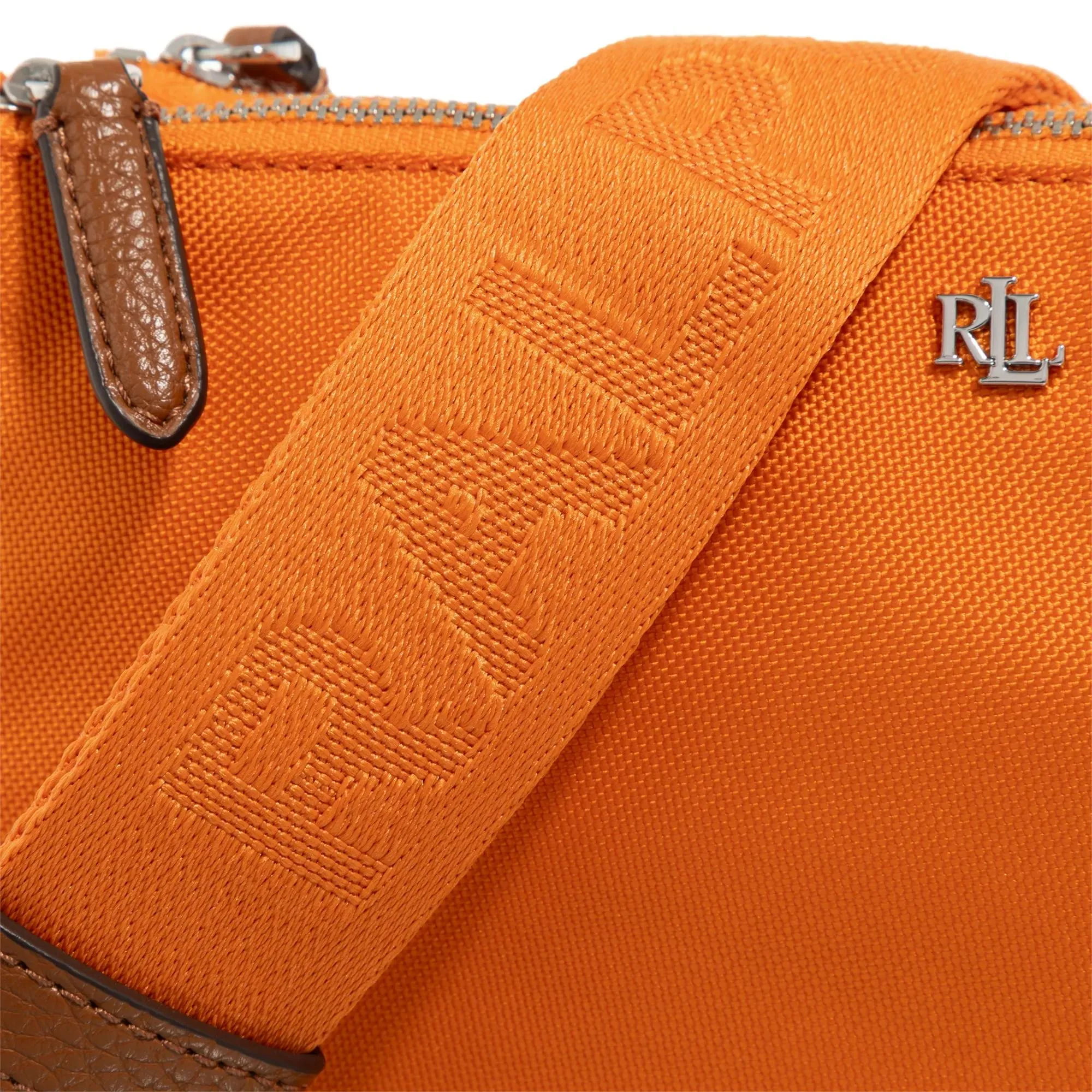 Lauren Ralph Lauren  Landyn Crossbody Medium Bright Rust Orange/Lrn Tan