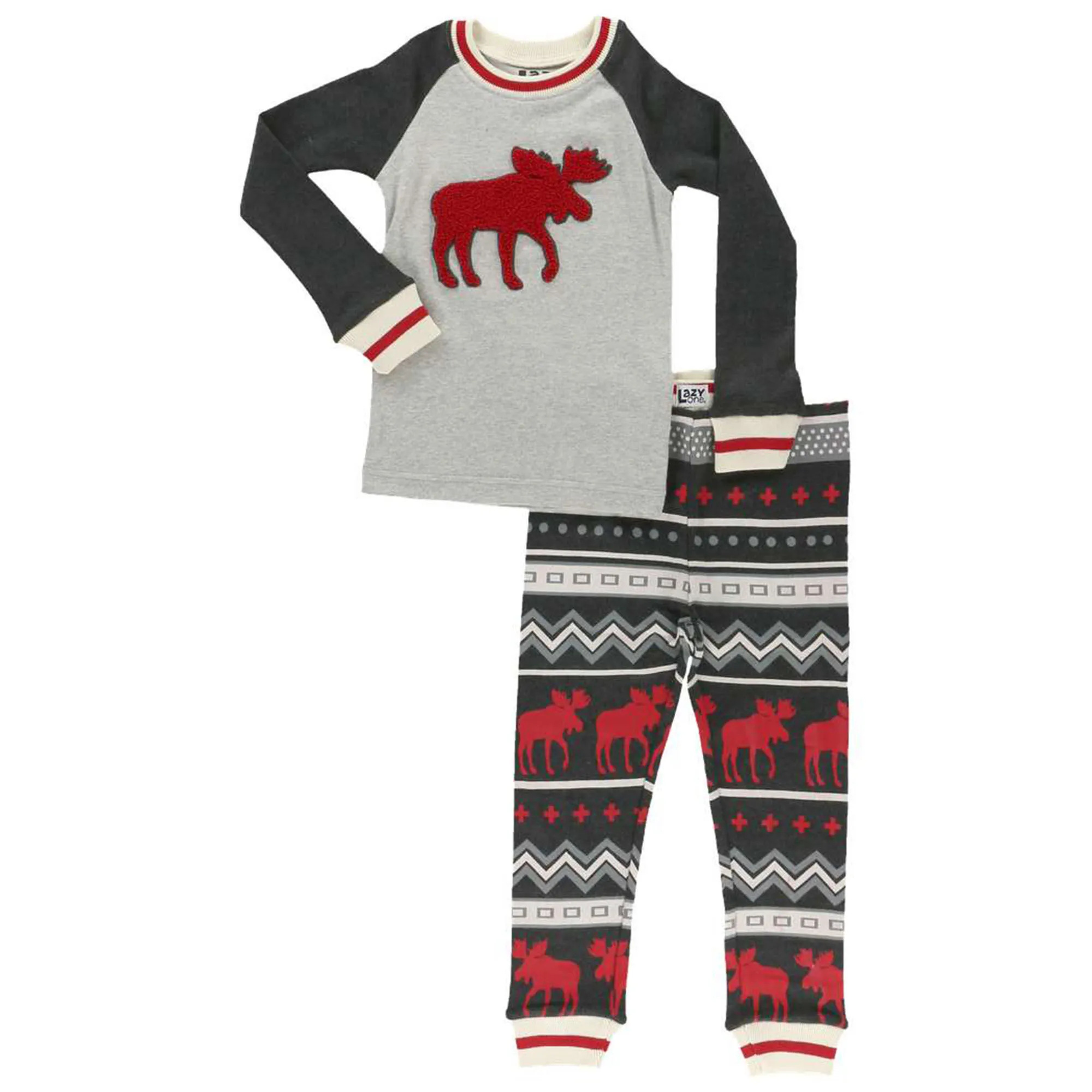 Lazy One Toddler Cabin Long-Sleeve Pajama Set