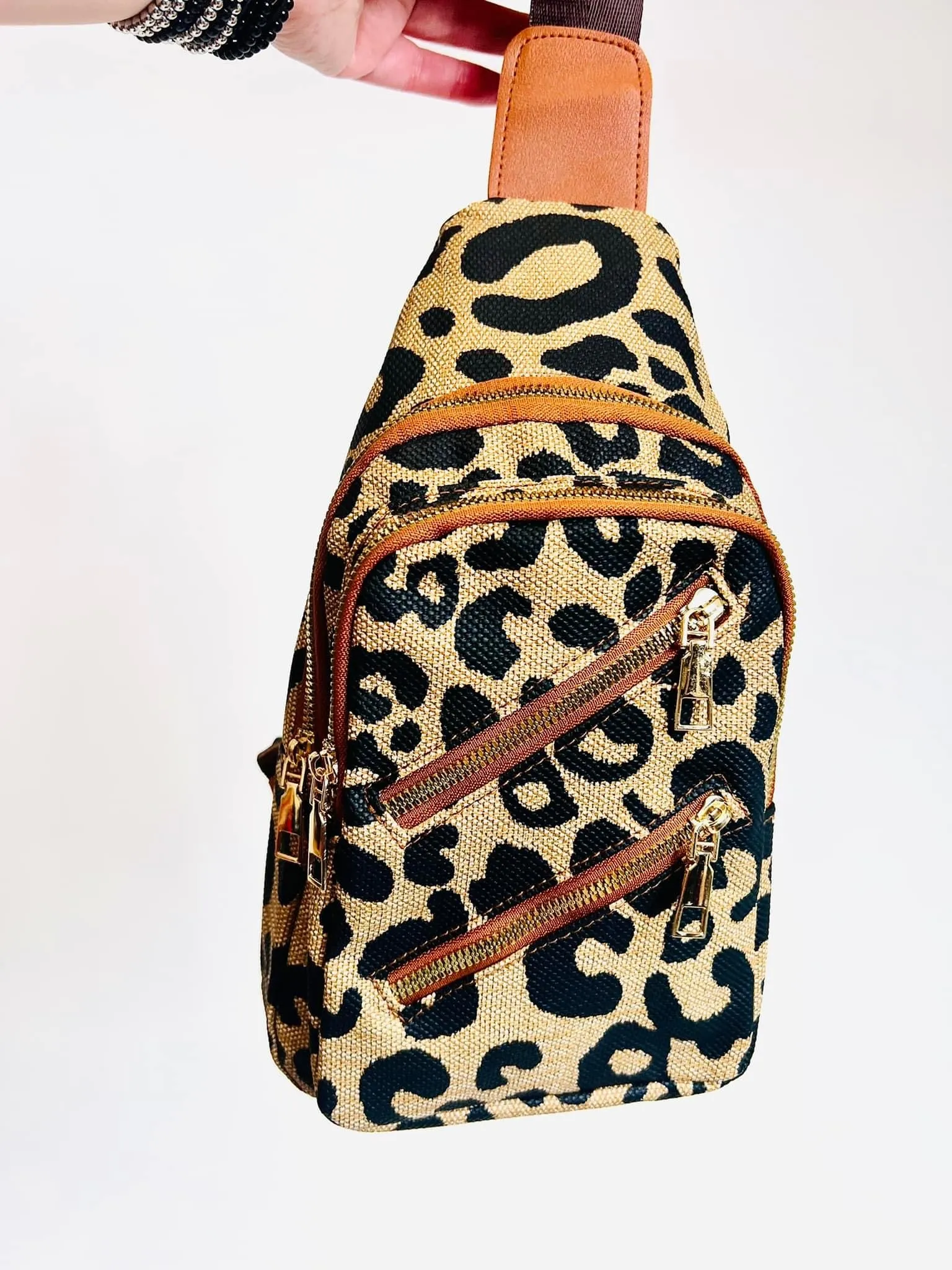 Leopard Sling Bag