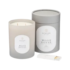 Linnea Wood House Two Wick Candle