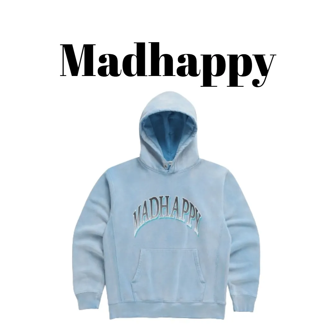 Madhappy  |Rib Street Style Long Sleeves Plain Cotton Oversized Logo