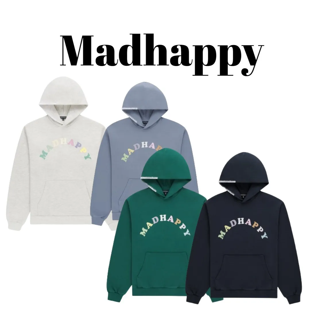 Madhappy  |Unisex Rib Street Style Long Sleeves Plain Cotton Oversized