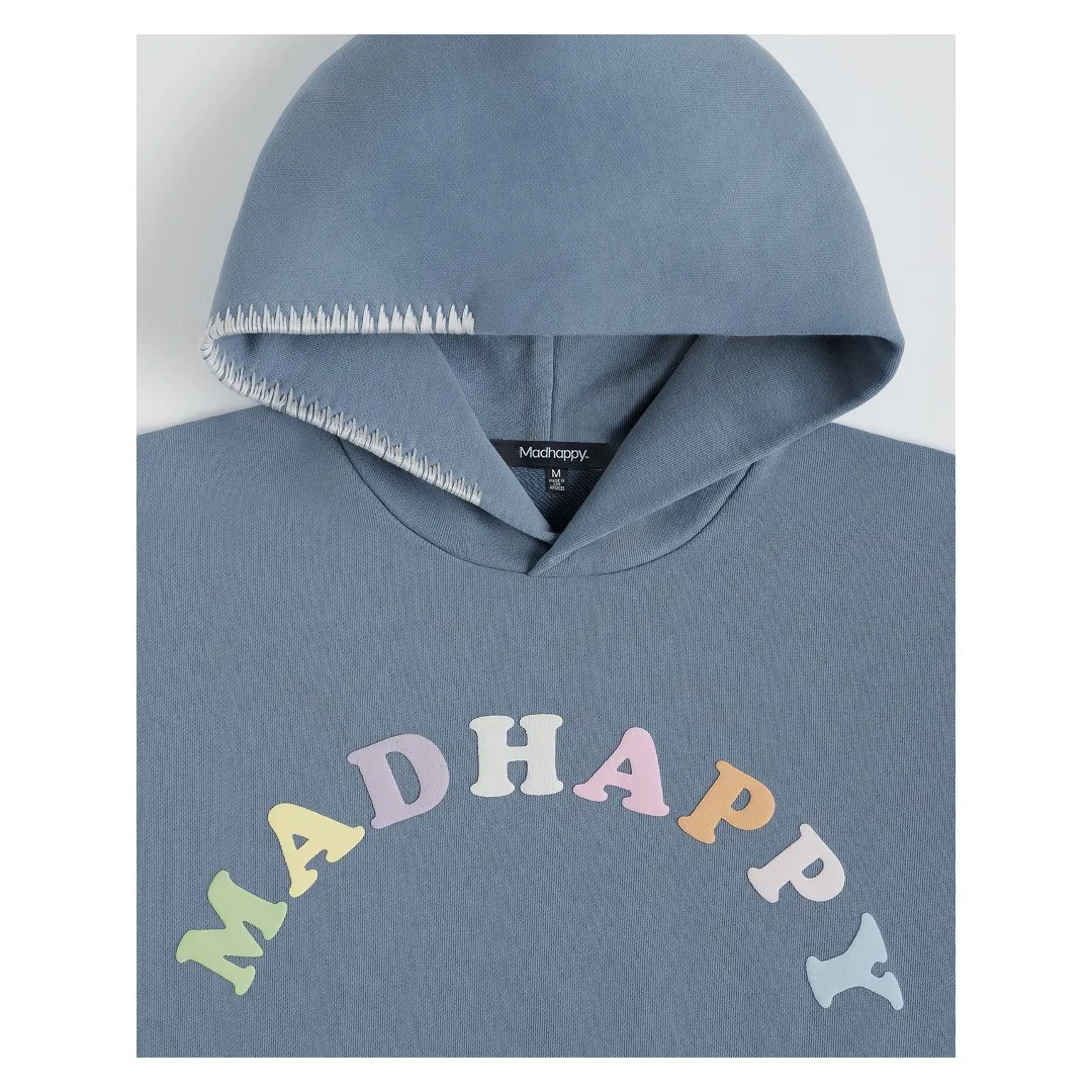 Madhappy  |Unisex Rib Street Style Long Sleeves Plain Cotton Oversized