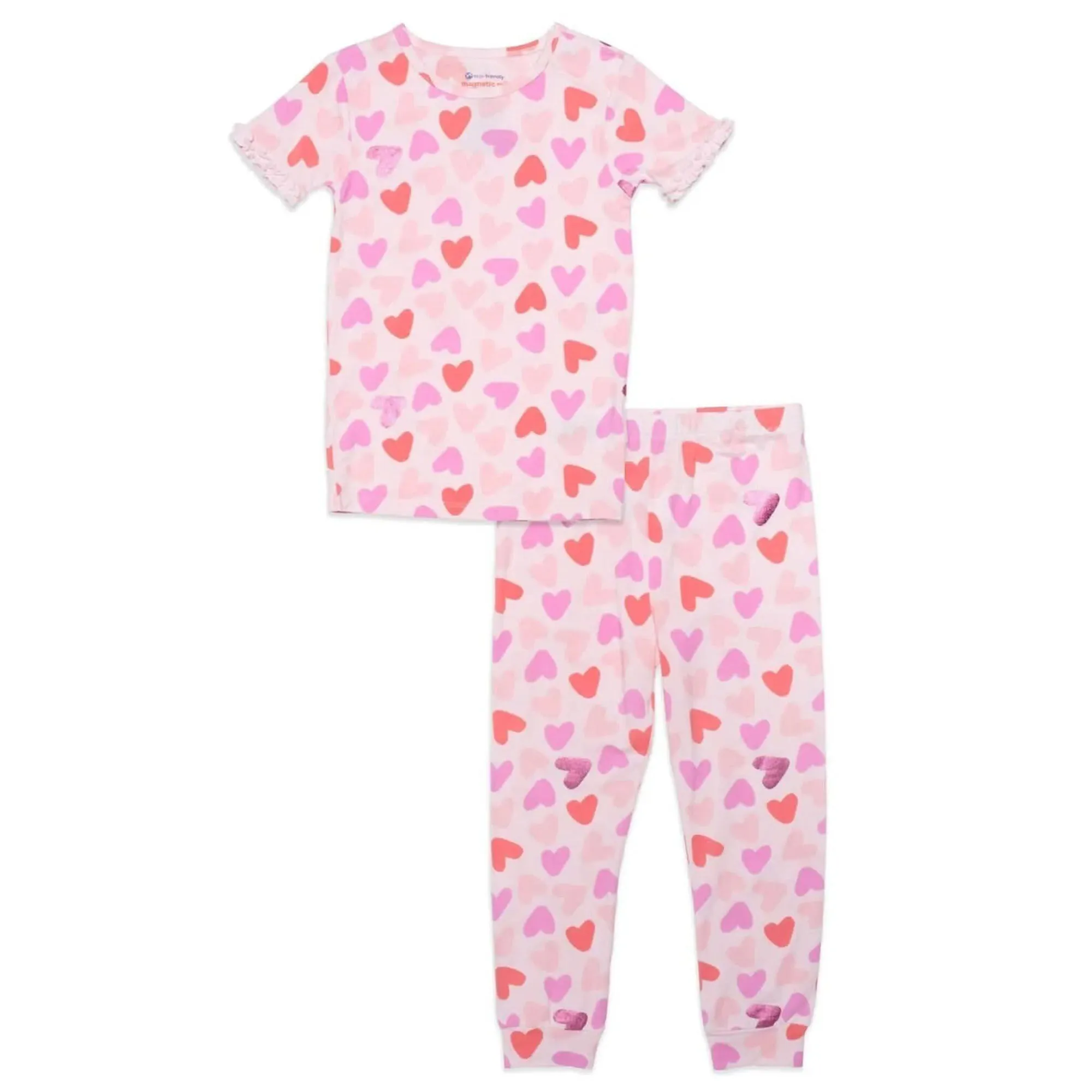 Magnetic Me Toddler Be Mine Modal Magnetic No Drama Short-Sleeve Pajama Set, 2-Piece