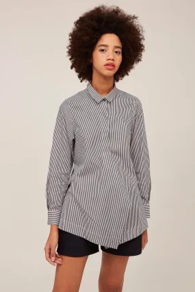 Marble Sleeved Shirt in Bengal Stripe