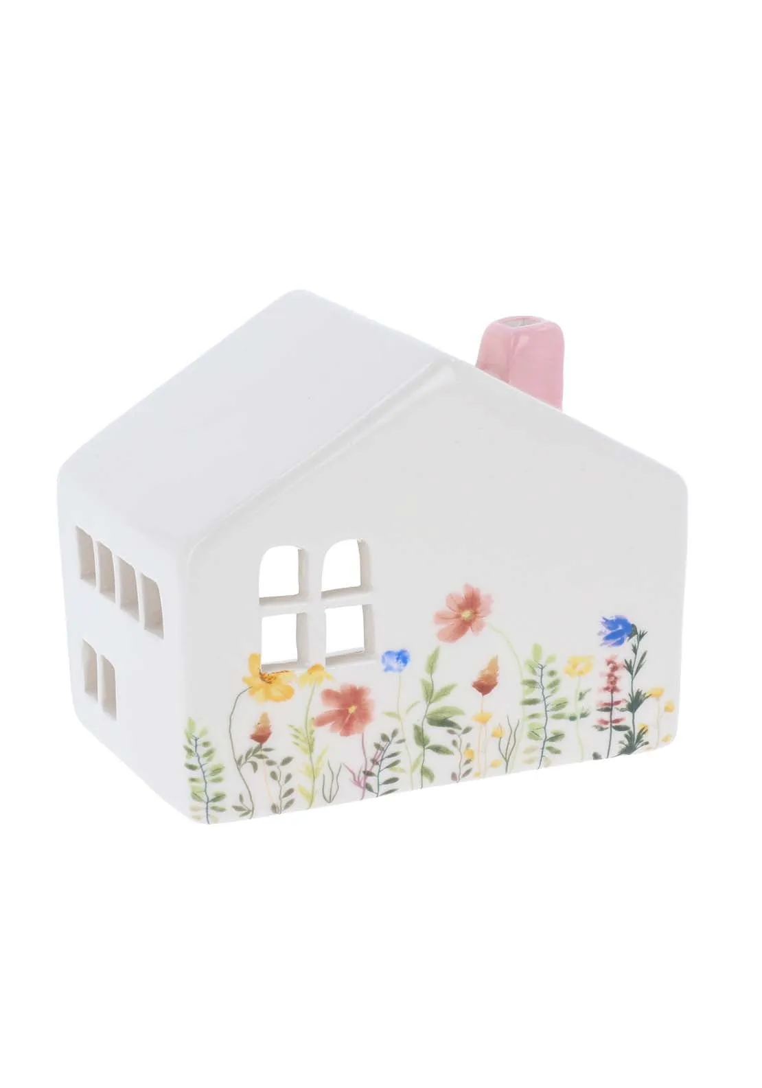 Meadow House Tealight Pink Chimney - Pink