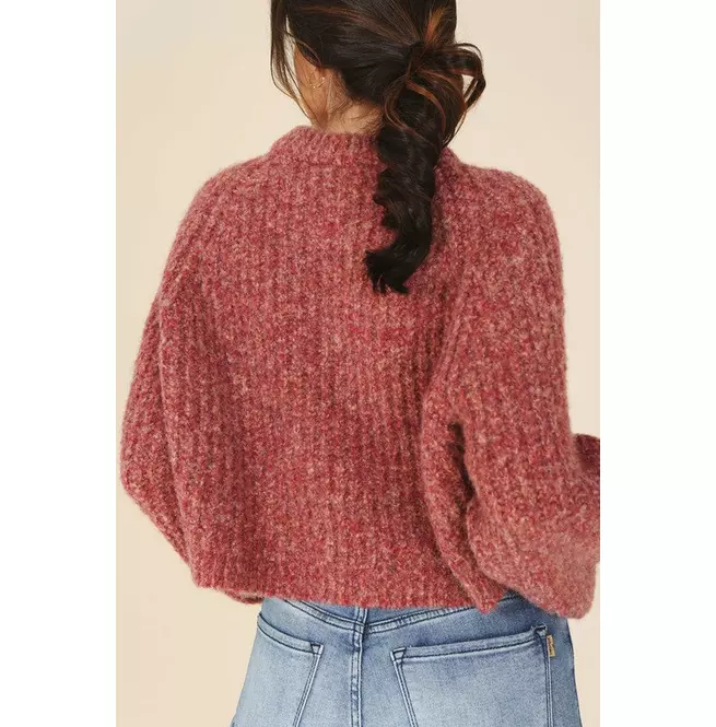 Melange Multicolor Sweater Top