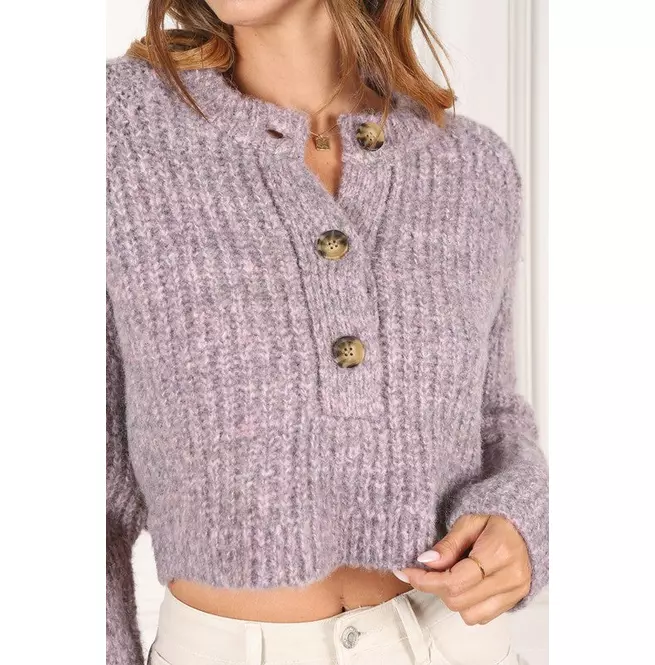 Melange Multicolor Sweater Top