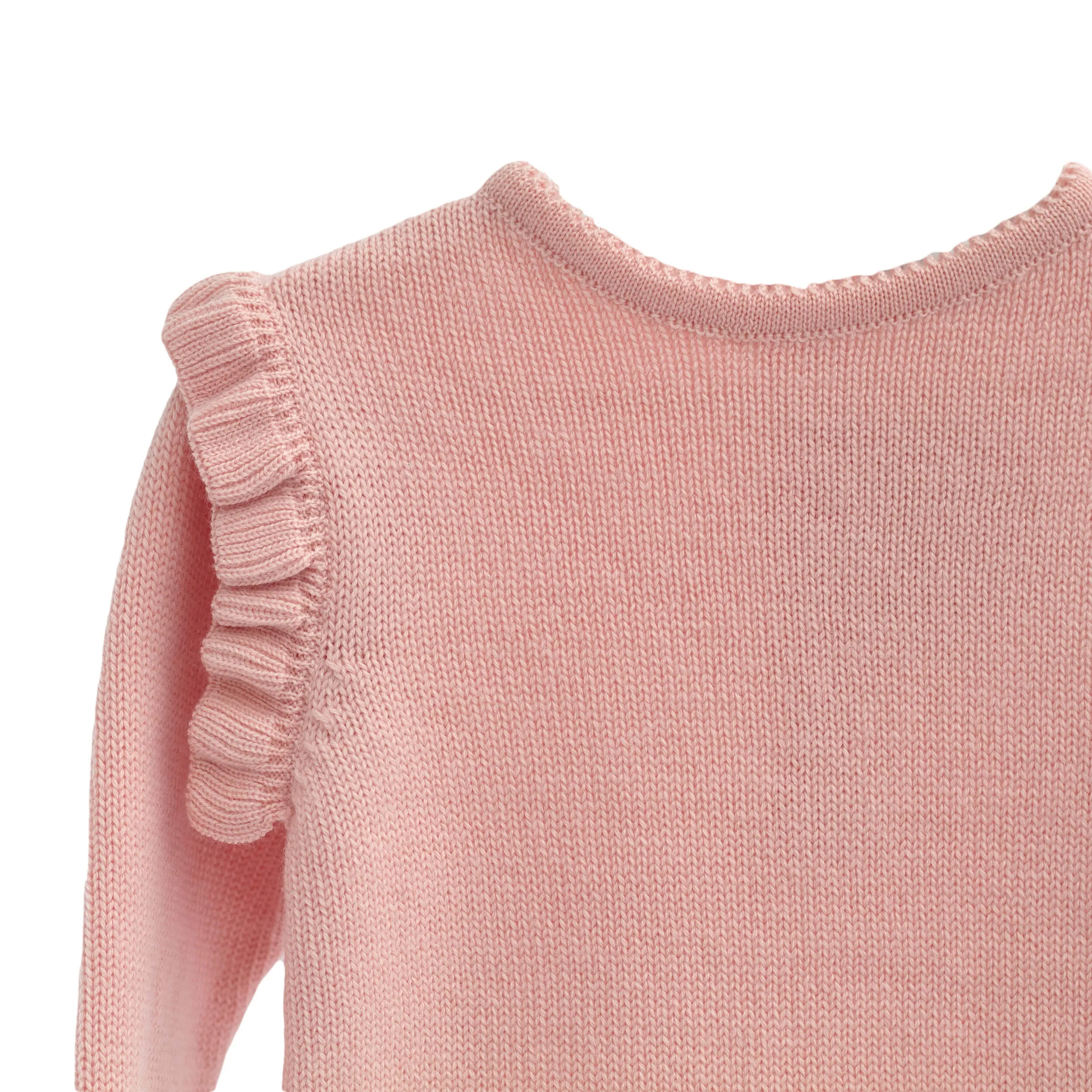 Merino Wool Sweater - Rose Pink