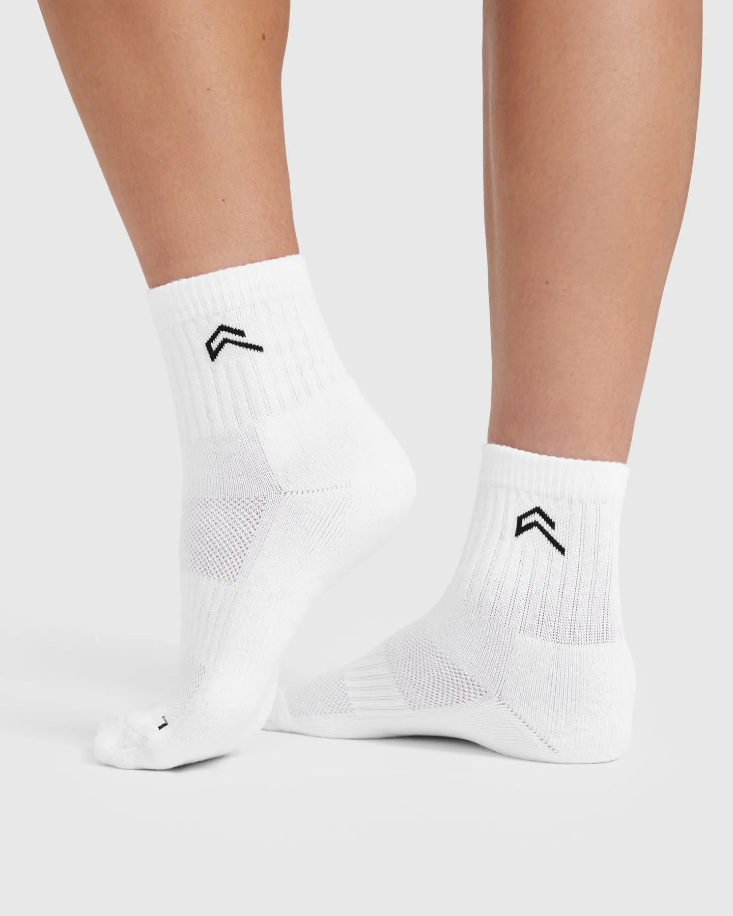 Mid Crew Socks 3 Pack | White