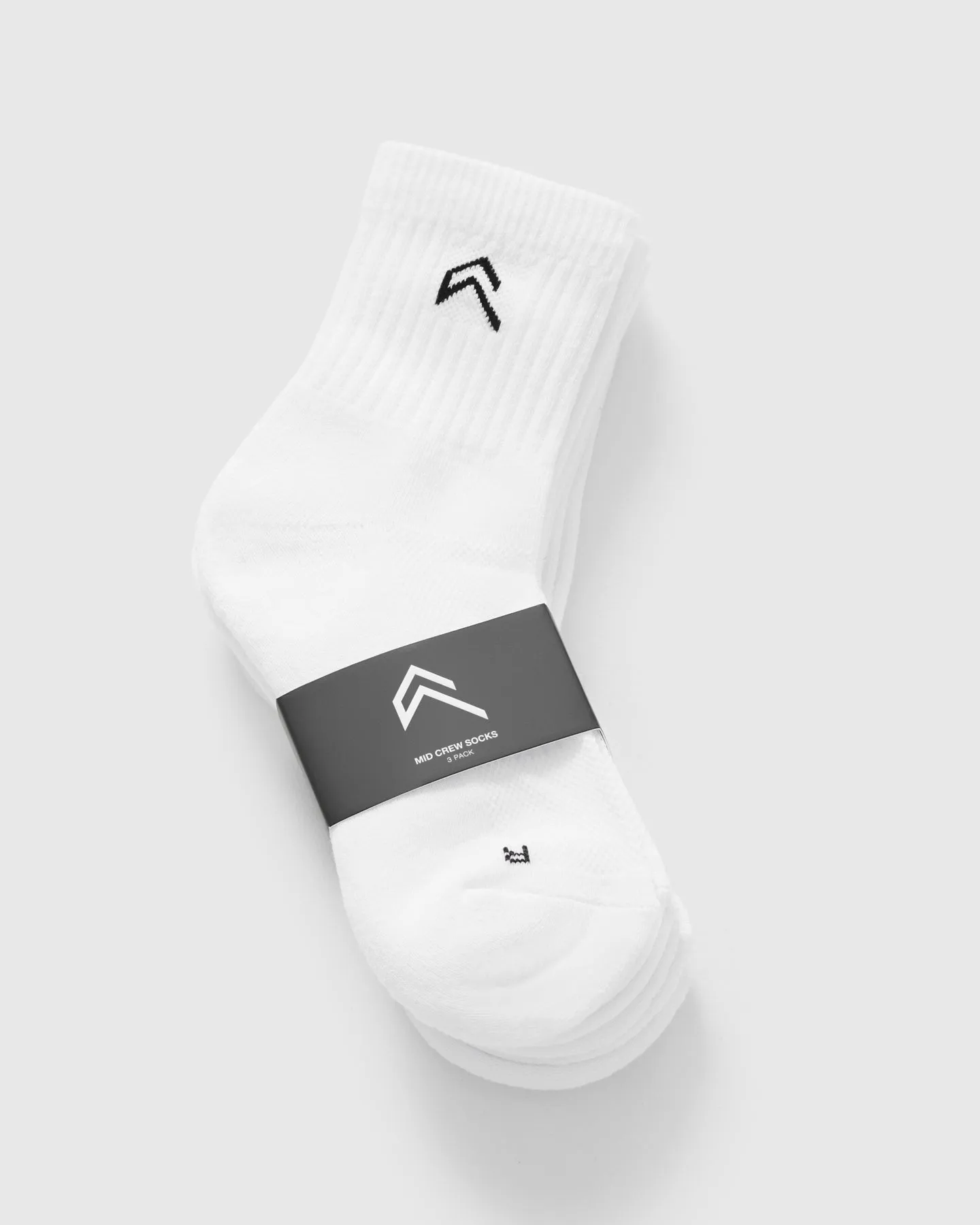 Mid Crew Socks 3 Pack | White