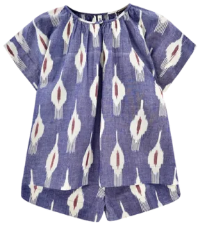 Mirth Pajama Short Set, Nautical Ikat