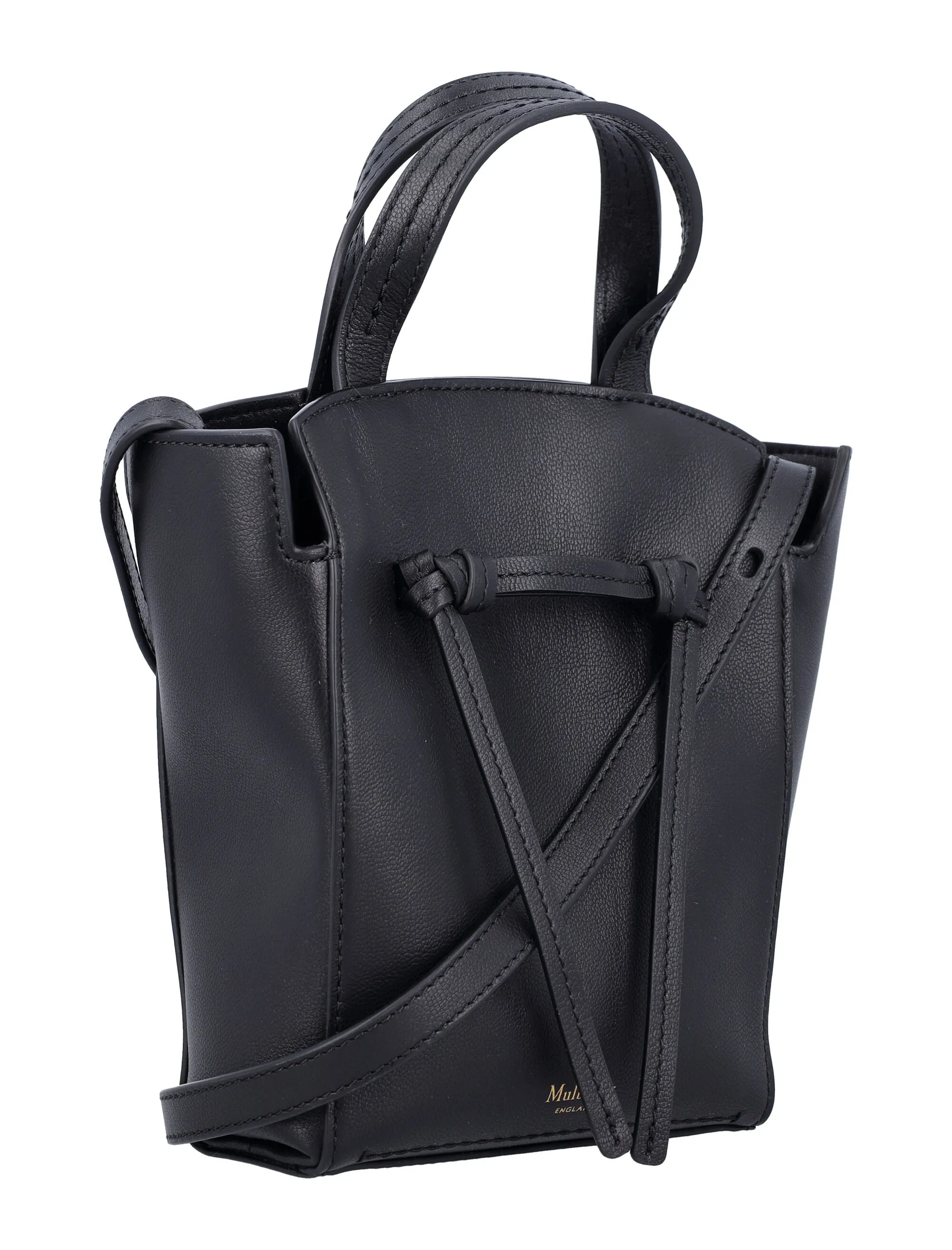 MULBERRY Chic Mini Tote with Knot Detail - Black