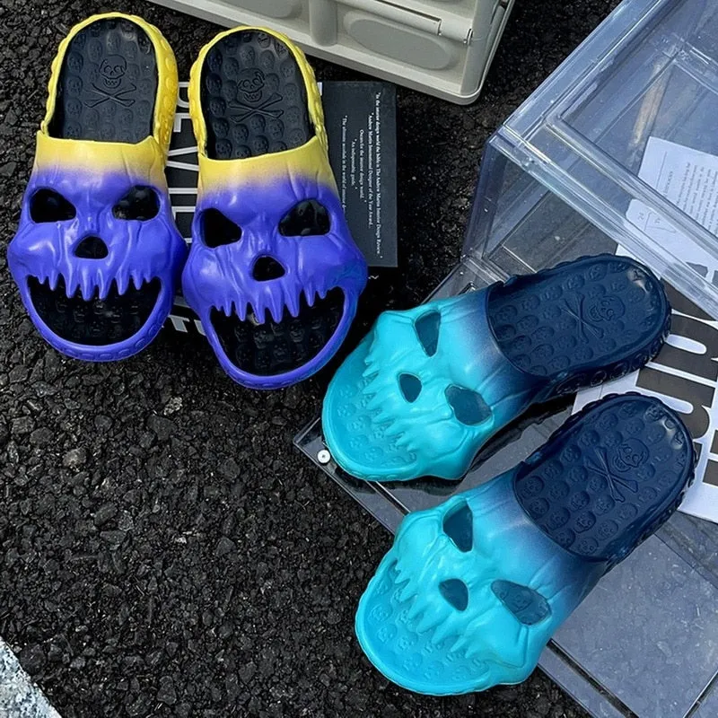 New Badass Gradient Skull Slides