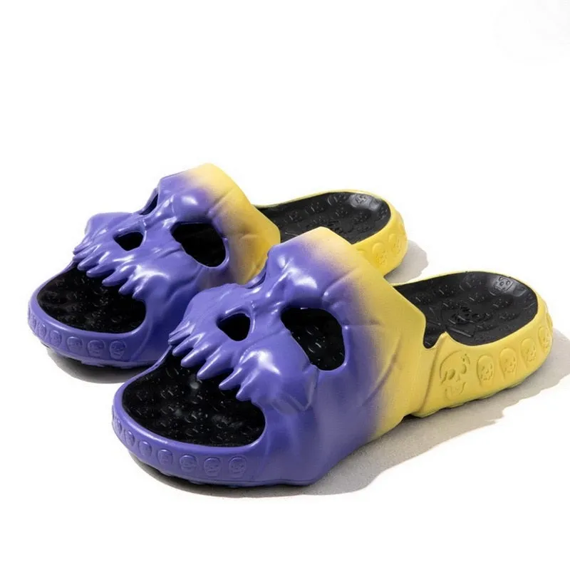 New Badass Gradient Skull Slides