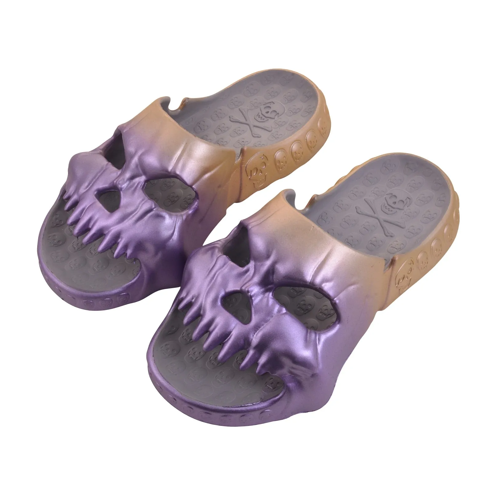 New Badass Gradient Skull Slides