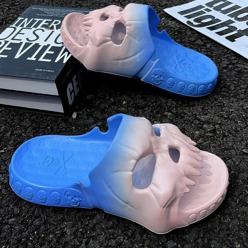 New Badass Gradient Skull Slides