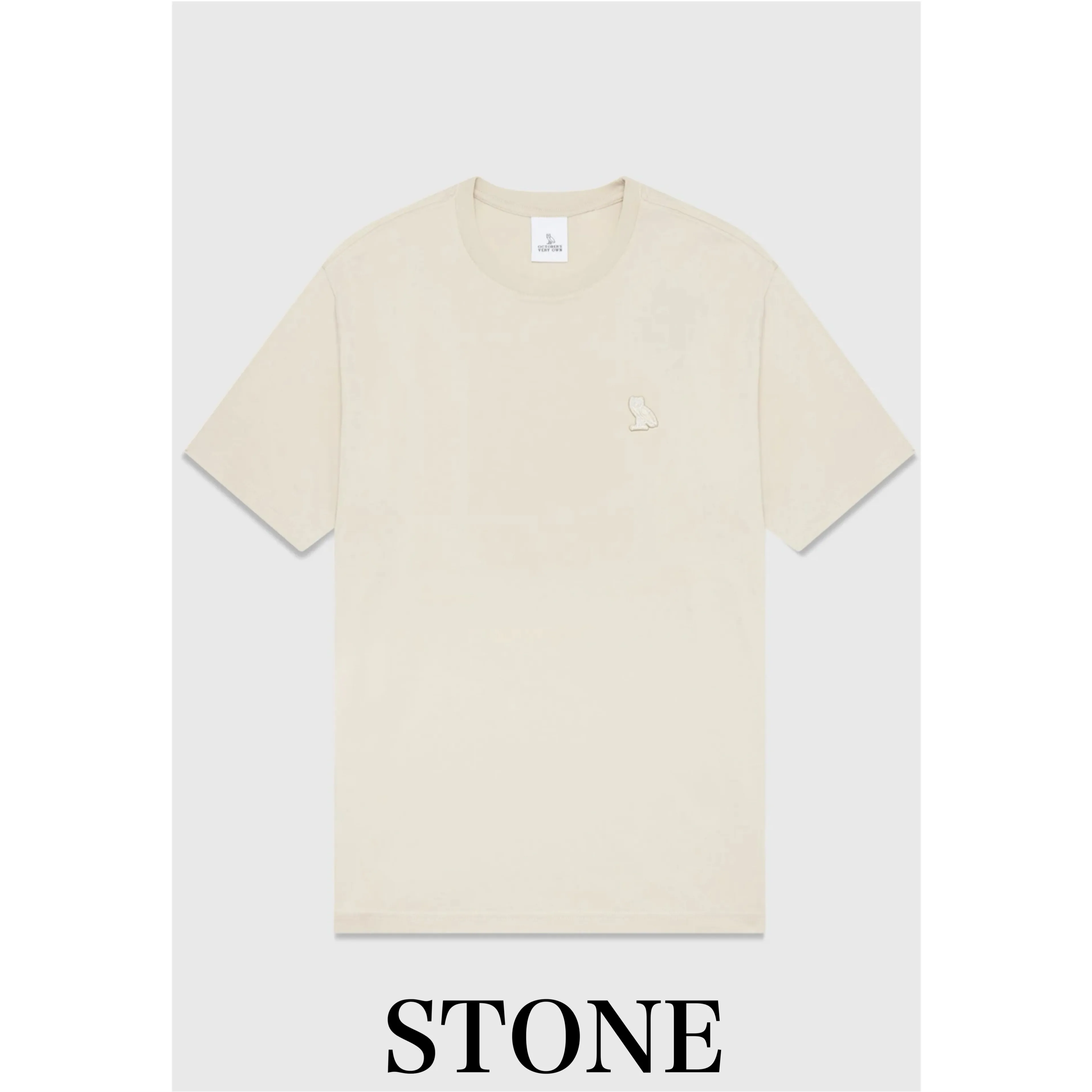 OCTOBERS VERY OWN  |Street Style U-Neck Plain Cotton Short Sleeves Logo