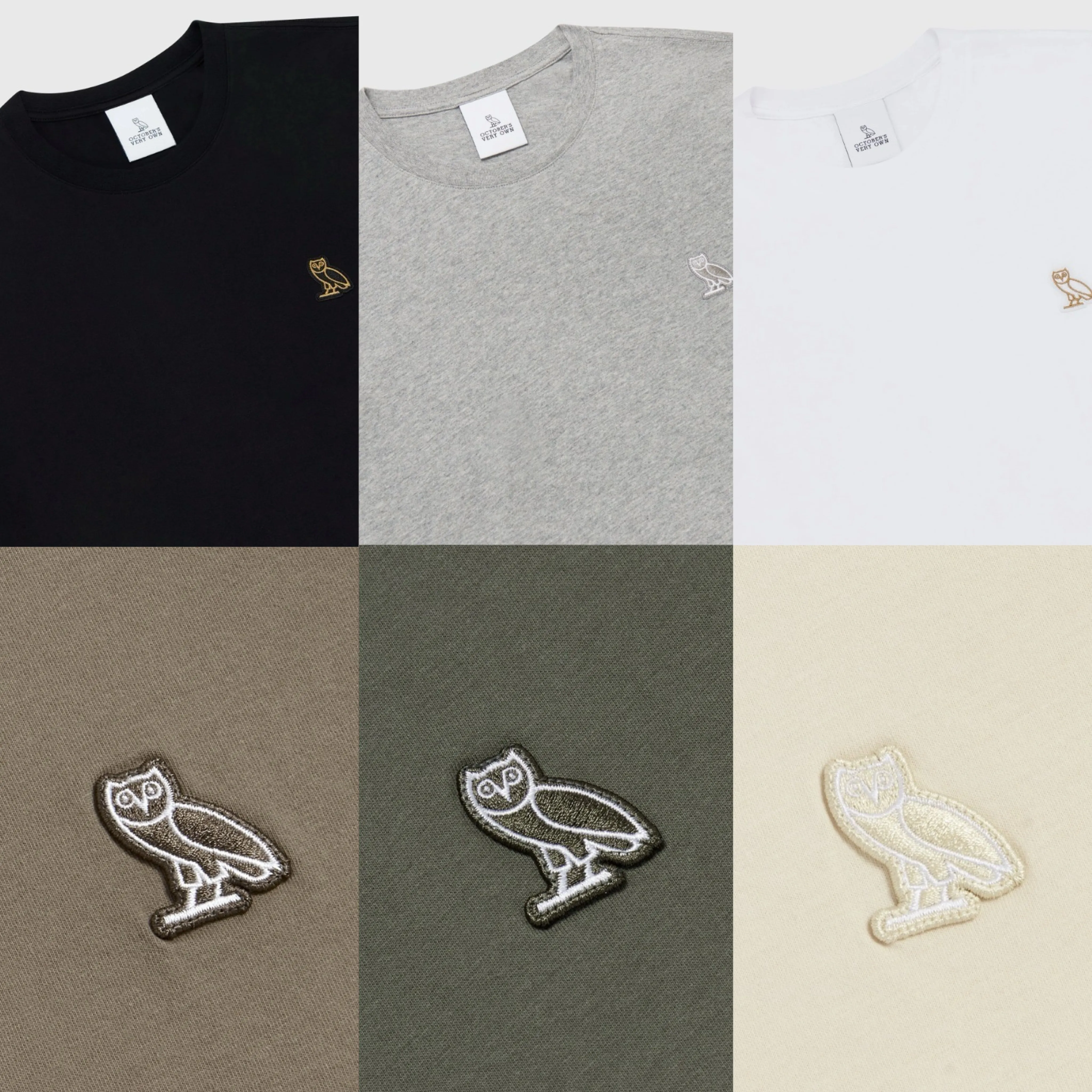 OCTOBERS VERY OWN  |Street Style U-Neck Plain Cotton Short Sleeves Logo