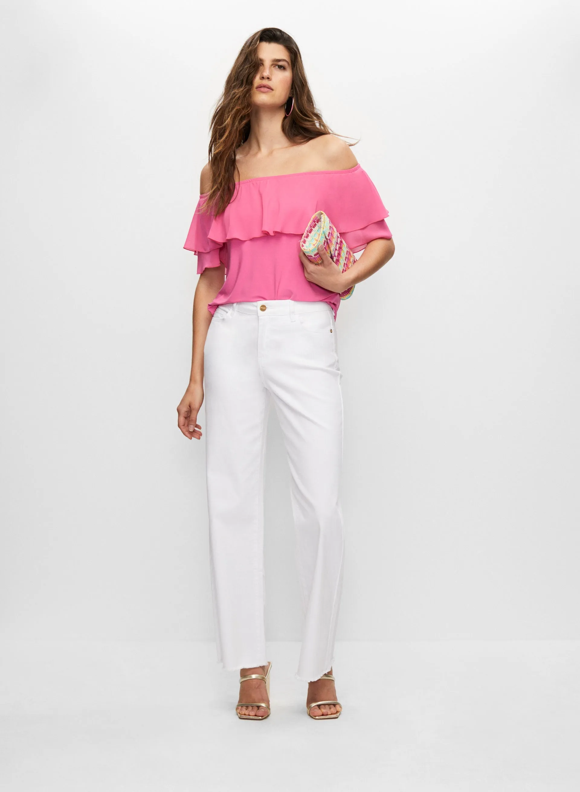 Off-the-Shoulder Ruffled Top