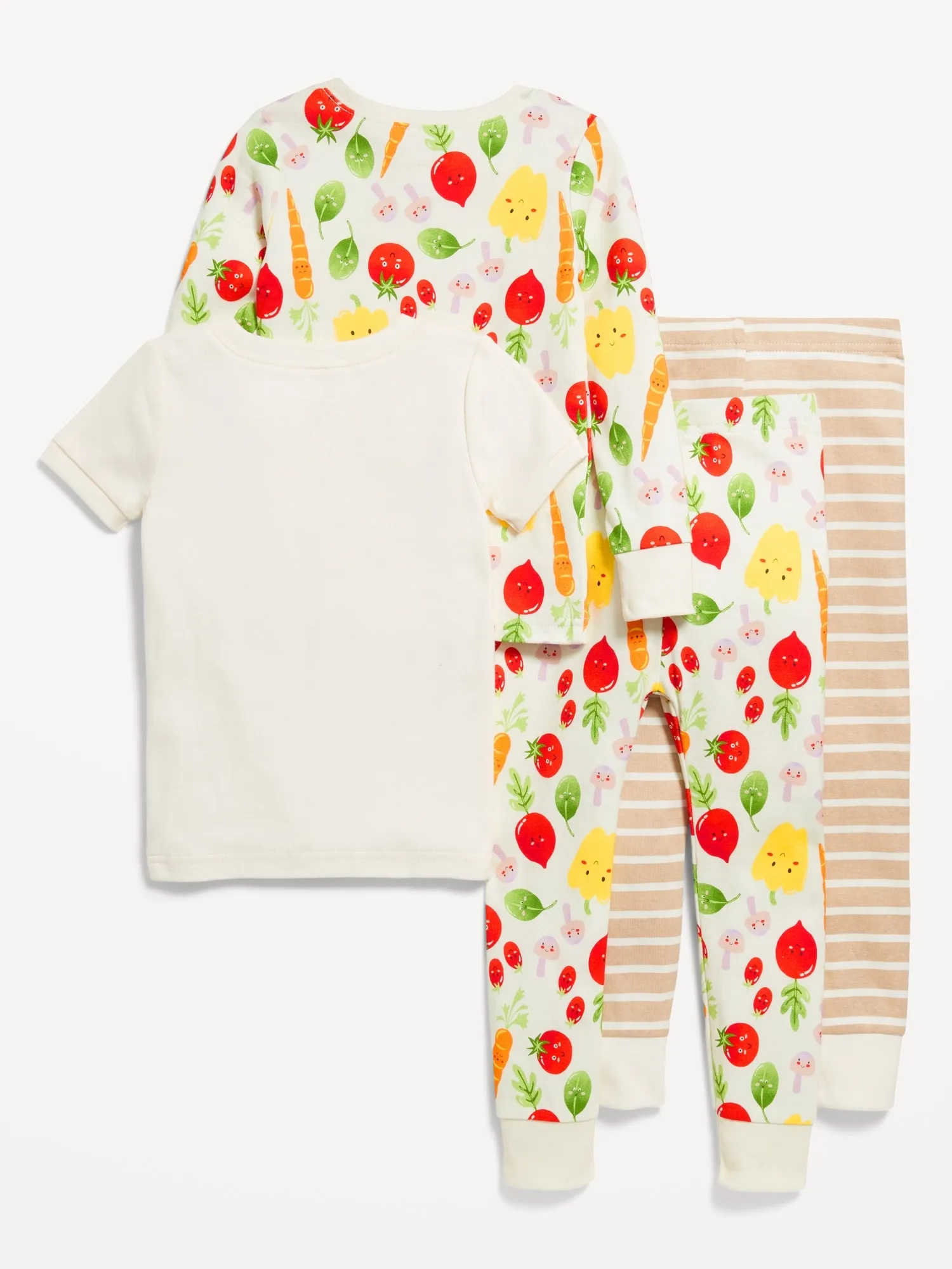 Old Navy 4-Piece Snug-Fit Printed Pajama Set for Toddler &amp Baby