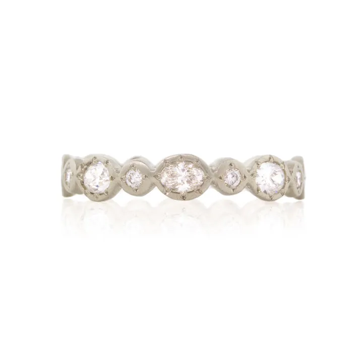 Oval And Round Diamond Ring