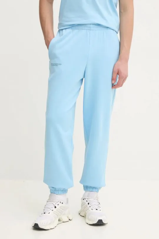 Pangaia cotton joggers turquoise color smooth