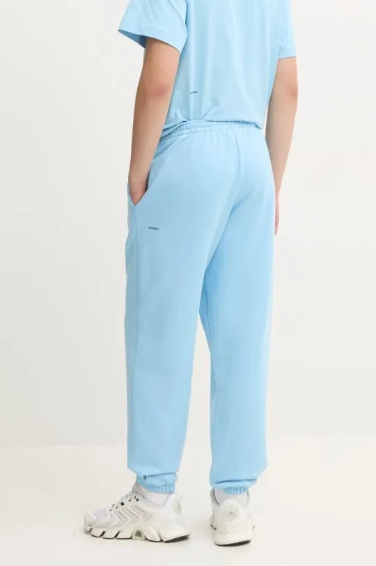 Pangaia cotton joggers turquoise color smooth