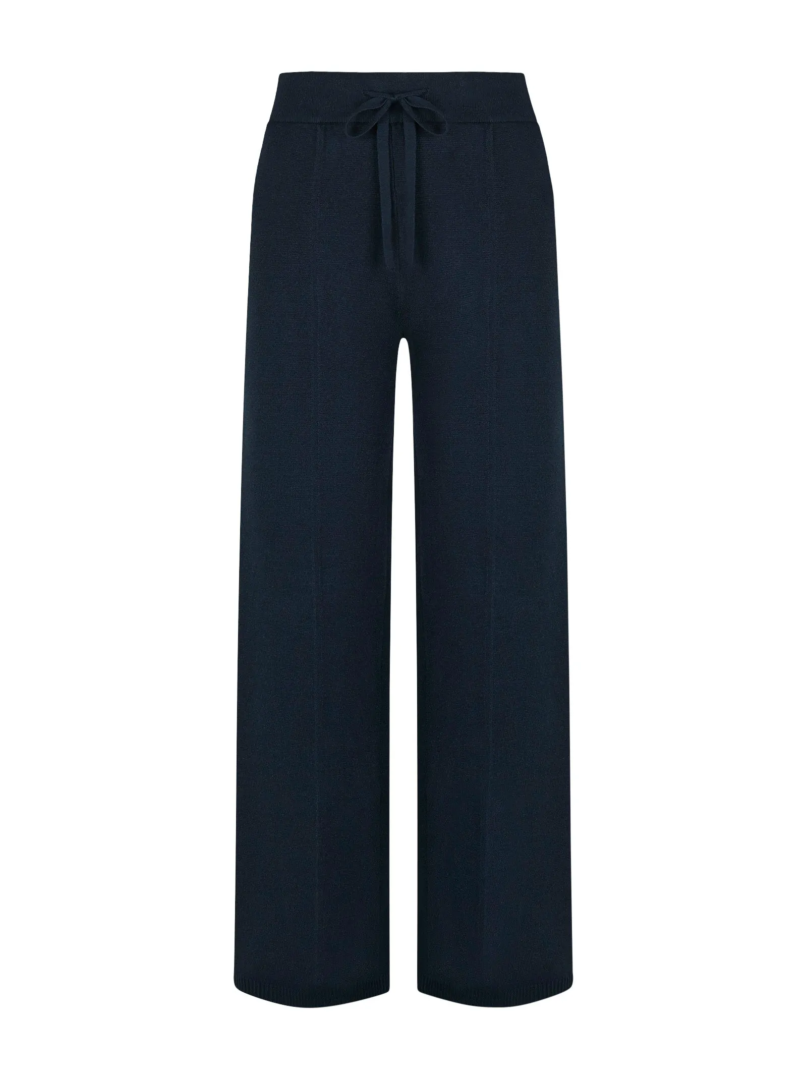 Pantalone a gamba larga in filato Super Soft - Bleu