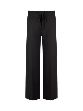 Pantalone a gamba larga in filato Super Soft - Nero