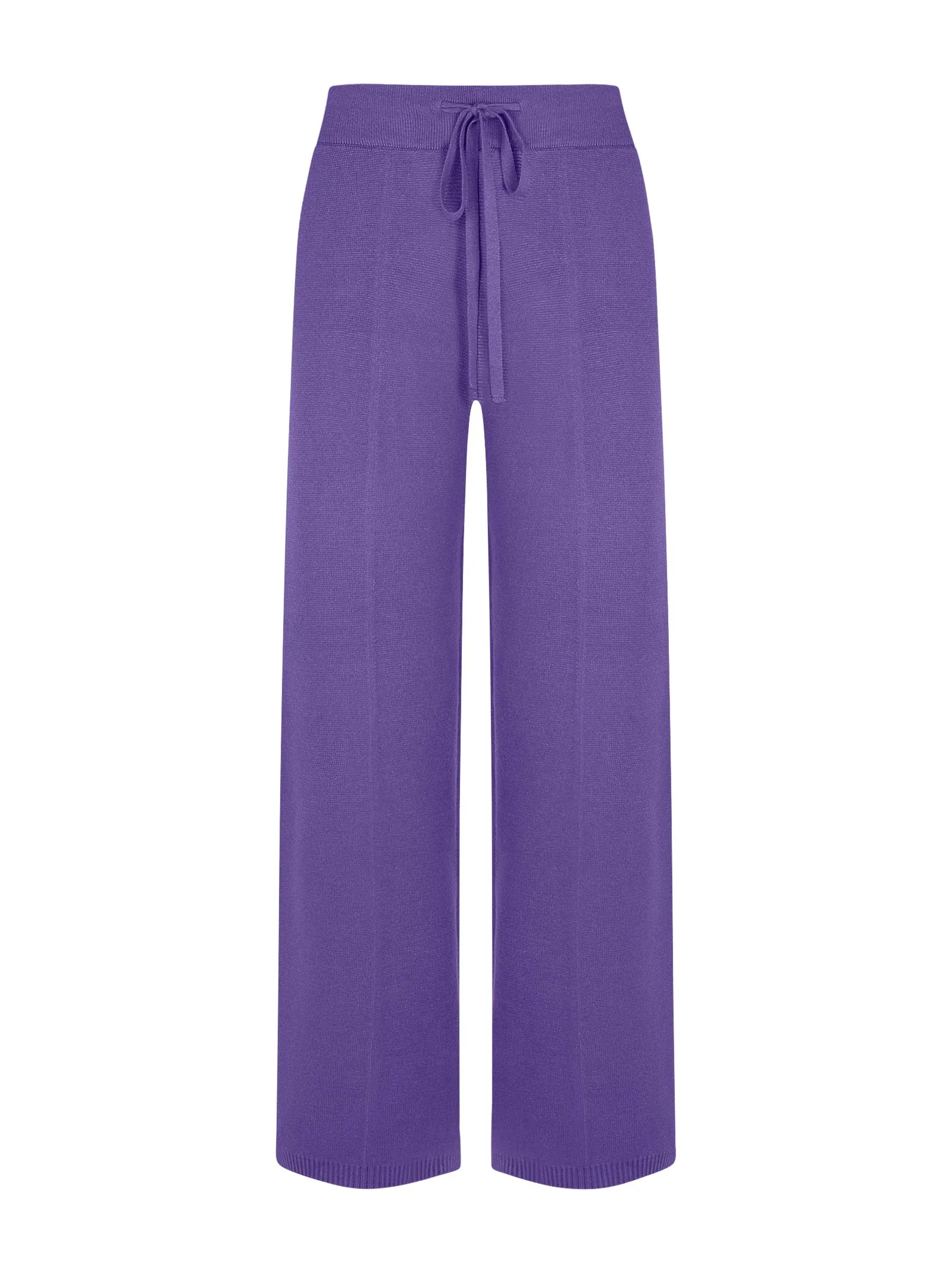 Pantalone a gamba larga in filato Super Soft - Passion Flower