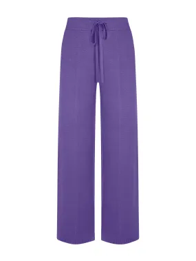 Pantalone a gamba larga in filato Super Soft - Passion Flower