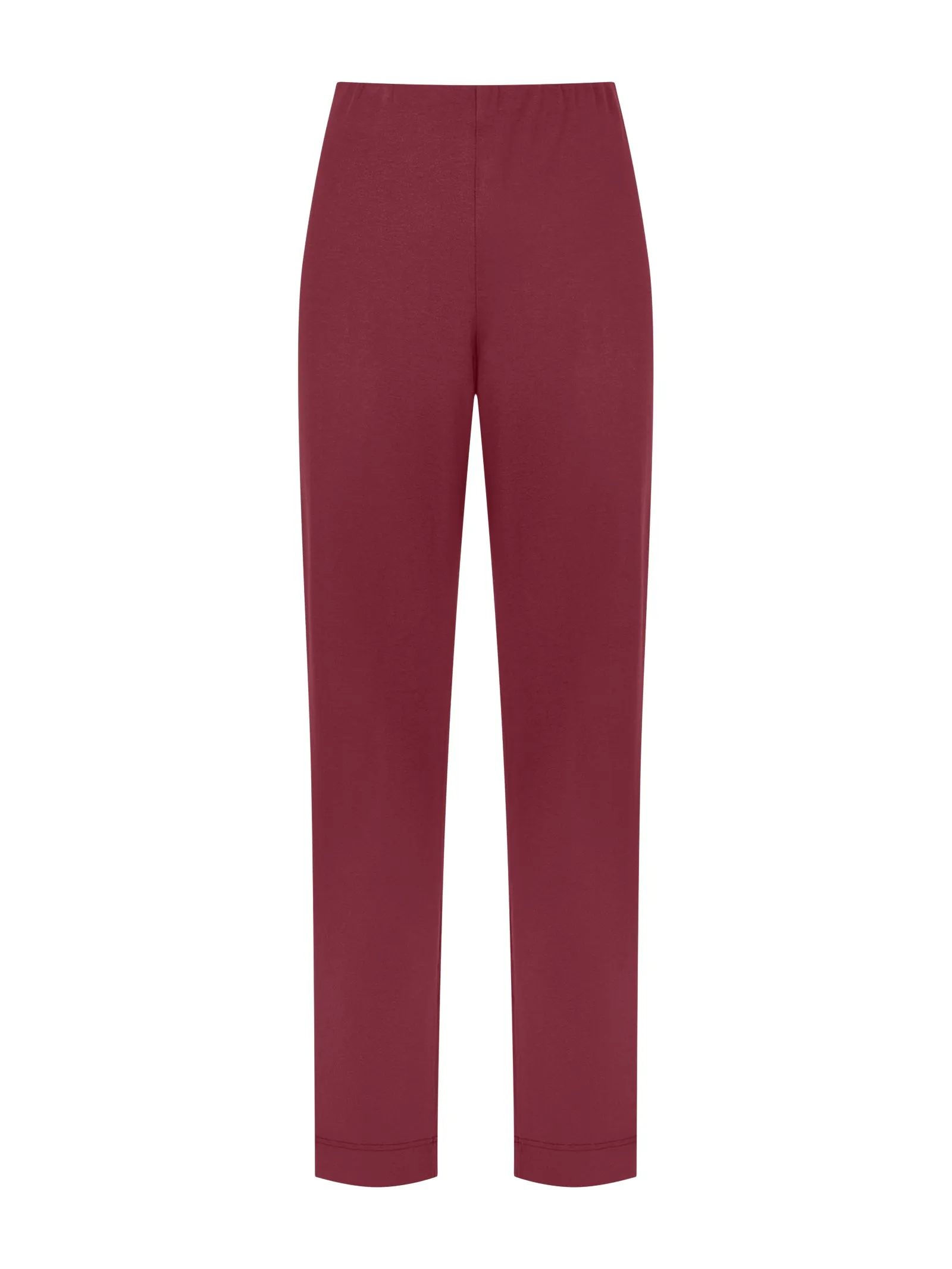 Pantalone in jersey di viscosa crêpe - Tibetan Red