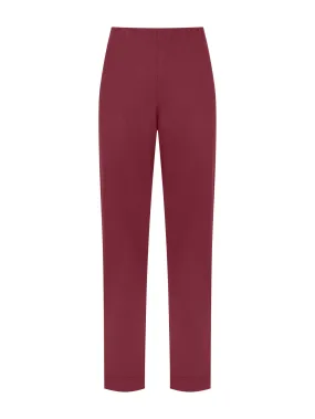 Pantalone in jersey di viscosa crêpe - Tibetan Red