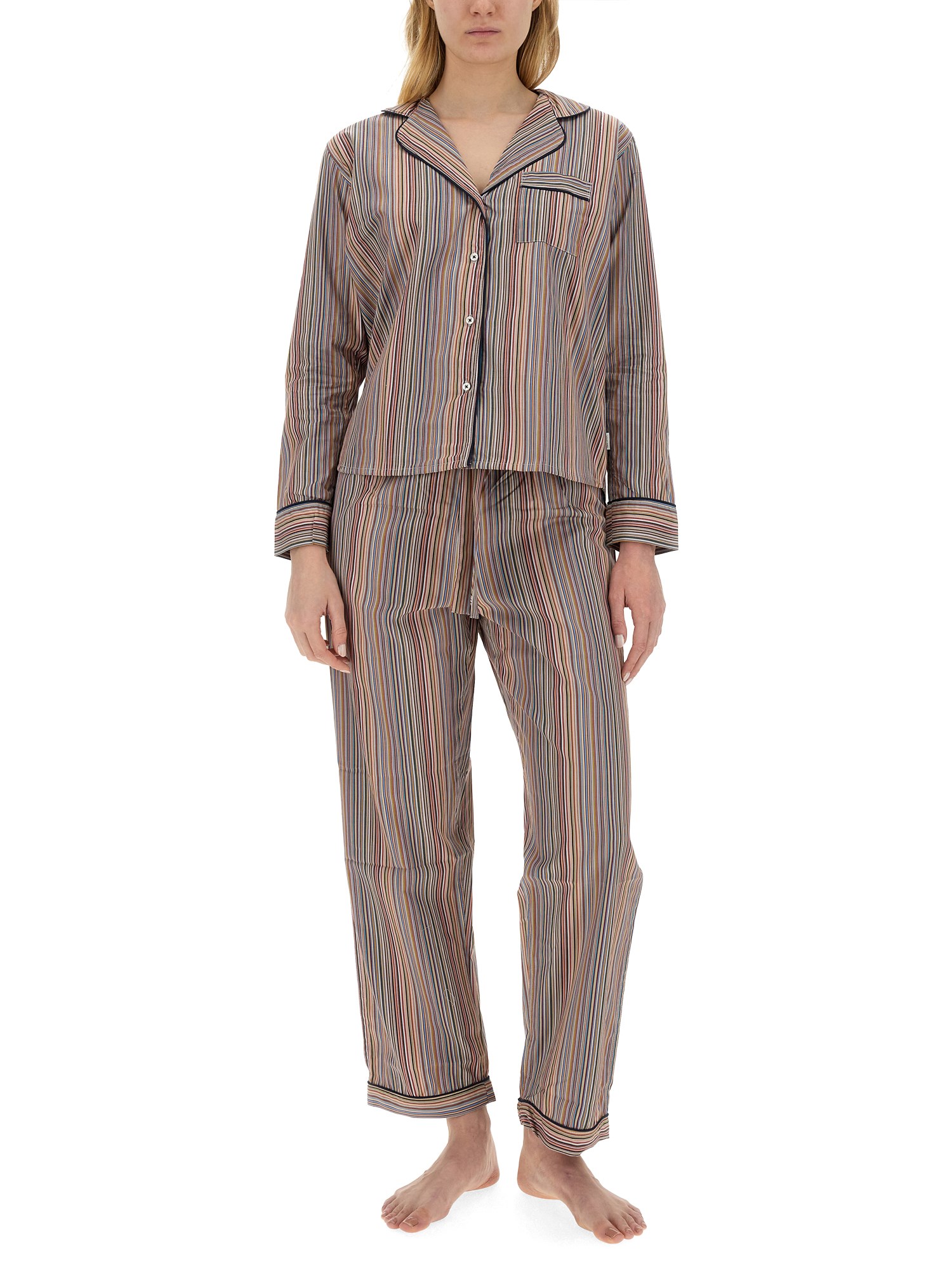 PAUL SMITH    STRIPED PATTERN PAJAMA SET