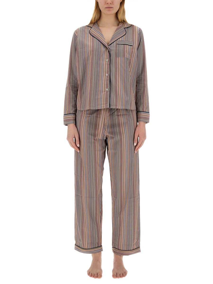 PAUL SMITH    STRIPED PATTERN PAJAMA SET