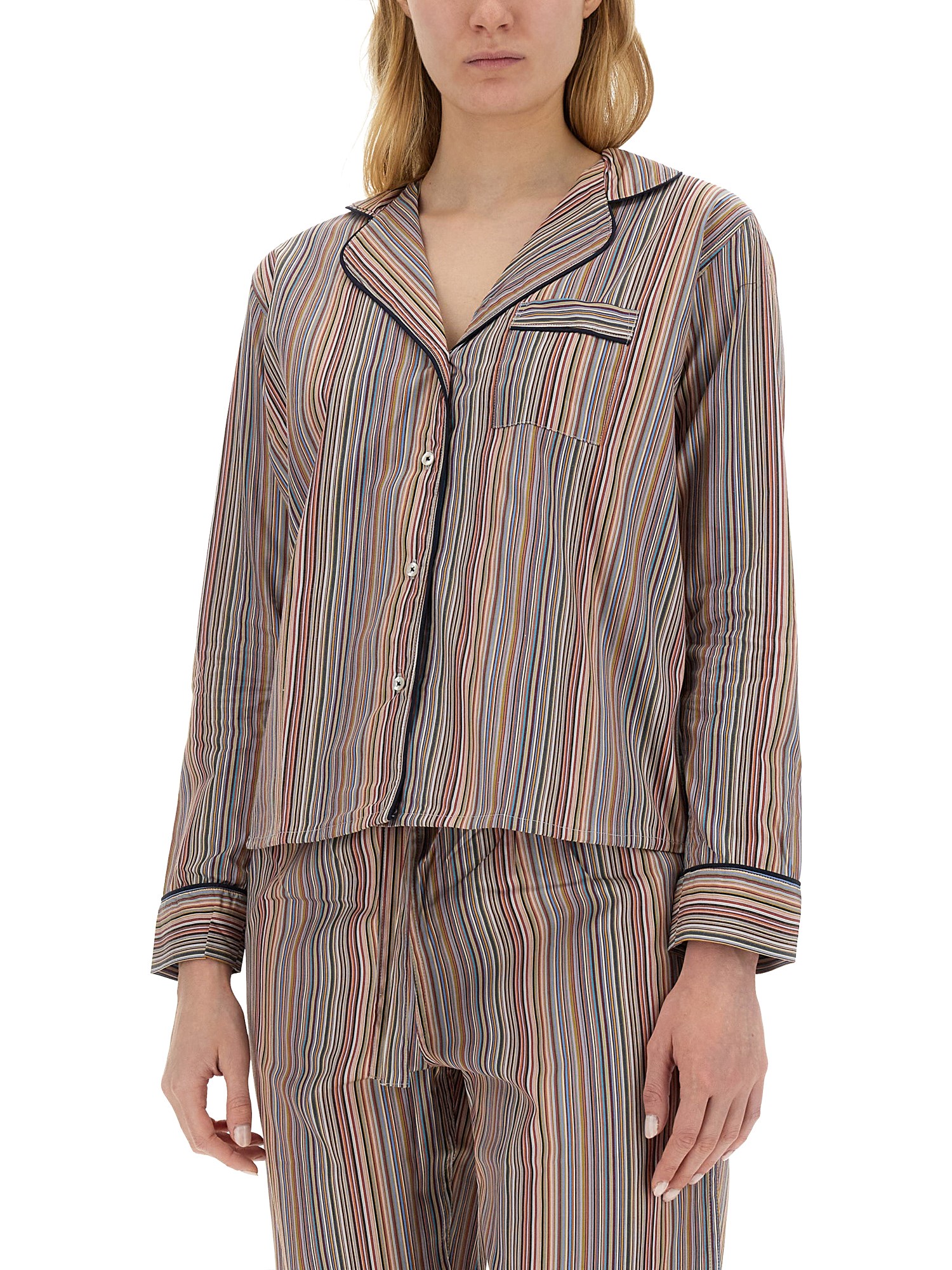 PAUL SMITH    STRIPED PATTERN PAJAMA SET