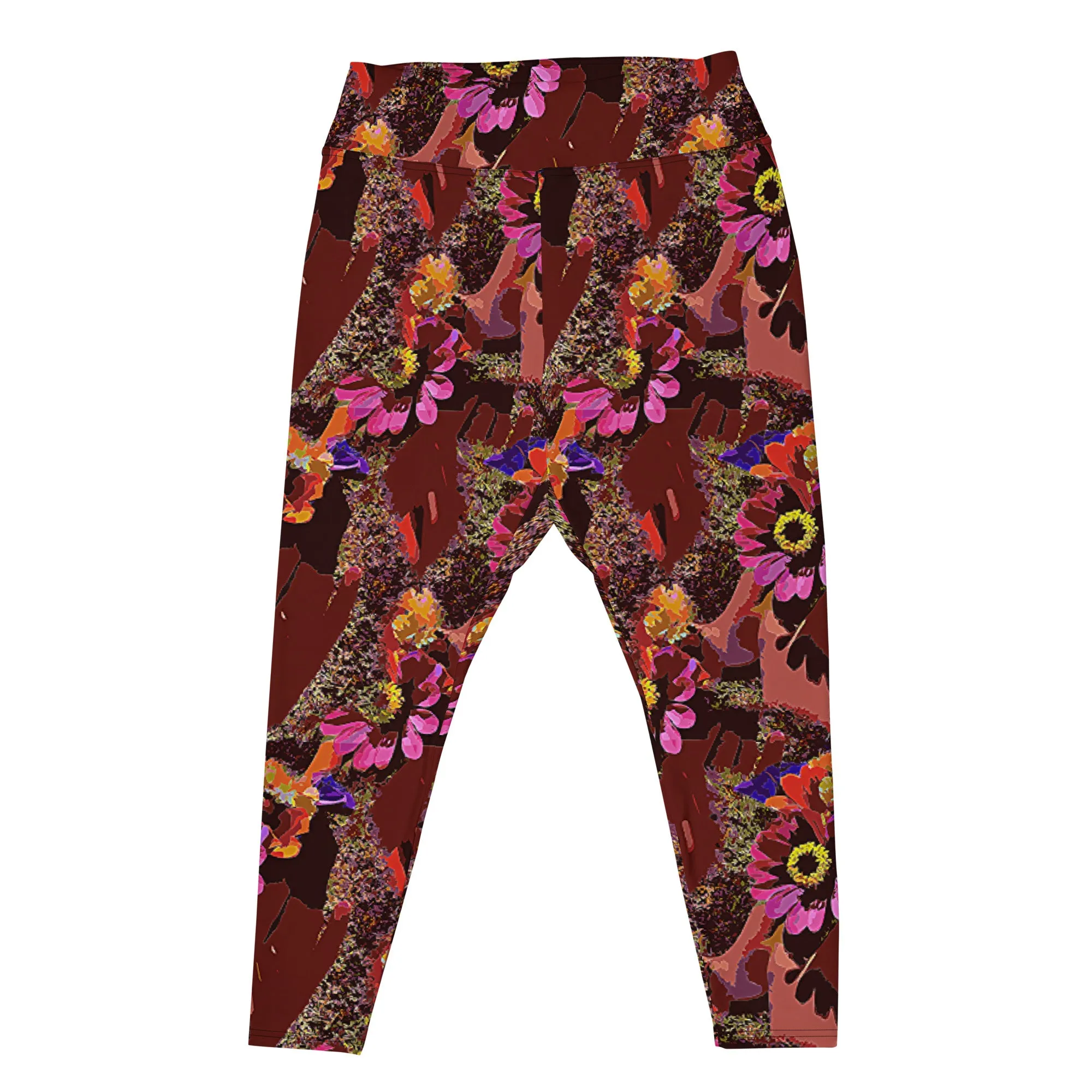 Plus Size Leggings Handful of Flowers