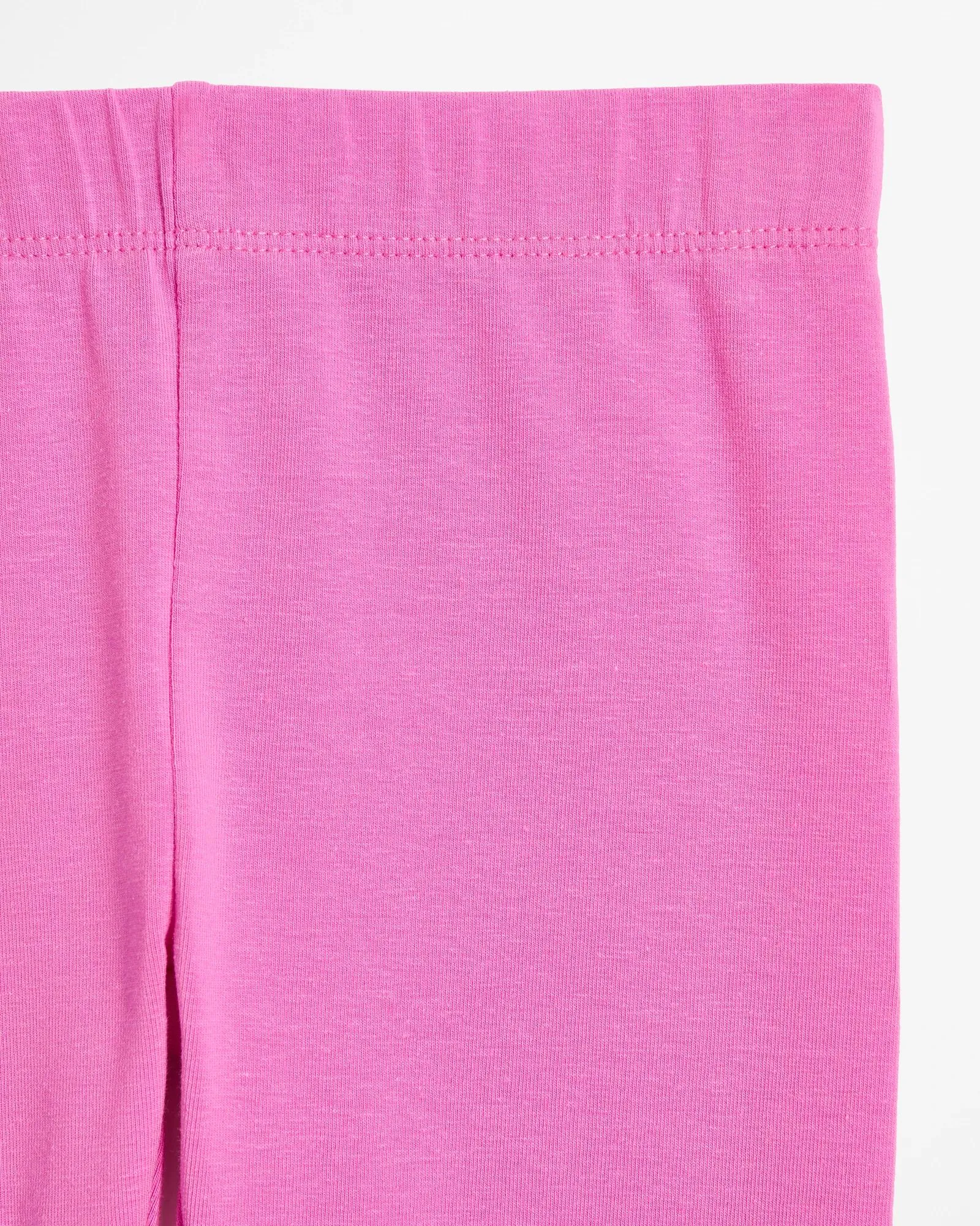 popular  Organic Cotton Girls Core Leggings - Bright Pink