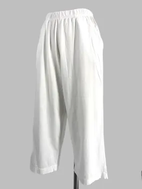 Prairie Cotton Cropped Knit Pant/Bright White