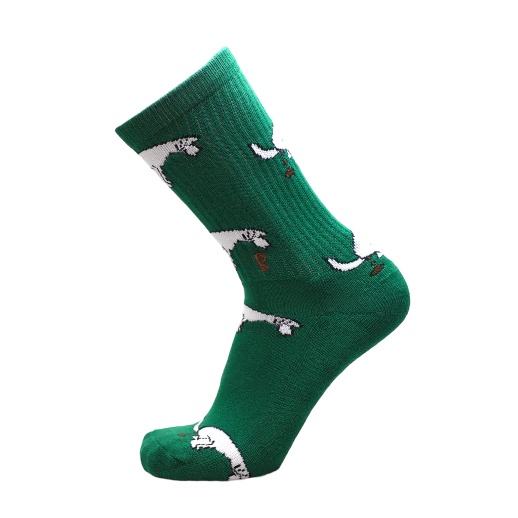 Psockadelic Guillermo Rules Socks Army Green