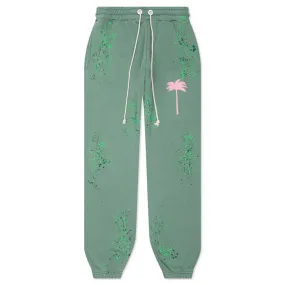 PXP Painted Sweatpants - Green/Pink