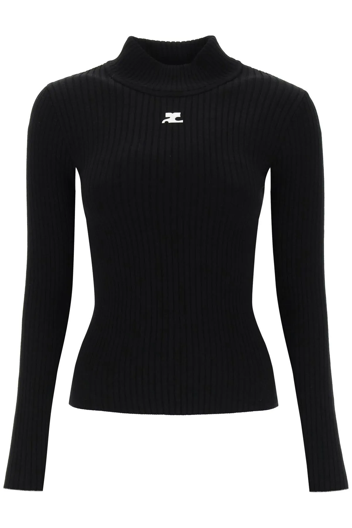 Re Edition Ribbed Funnel Neck Sweater