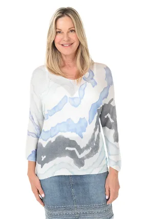 Rippled Water Dolman Sleeve Sweater