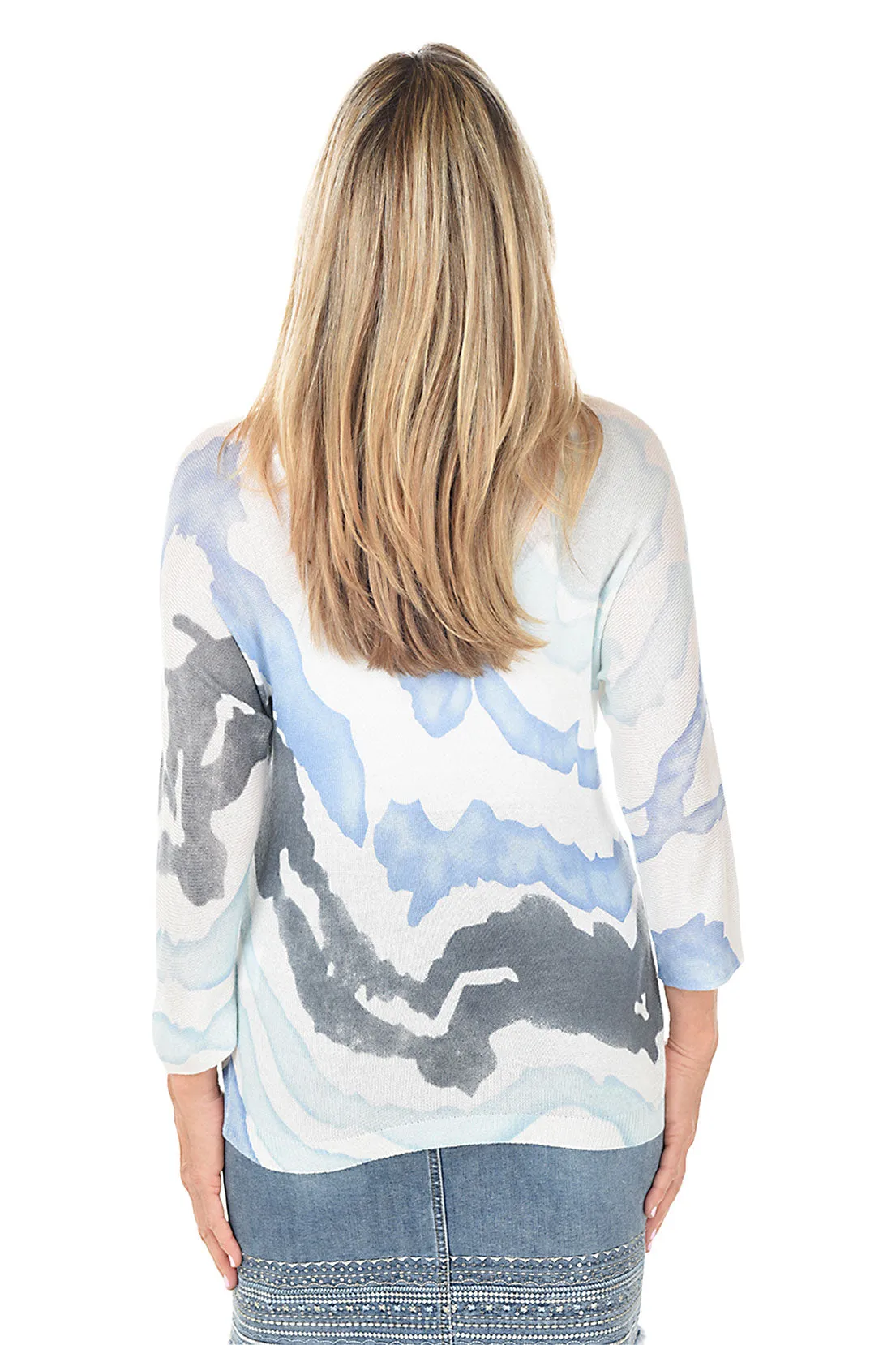 Rippled Water Dolman Sleeve Sweater