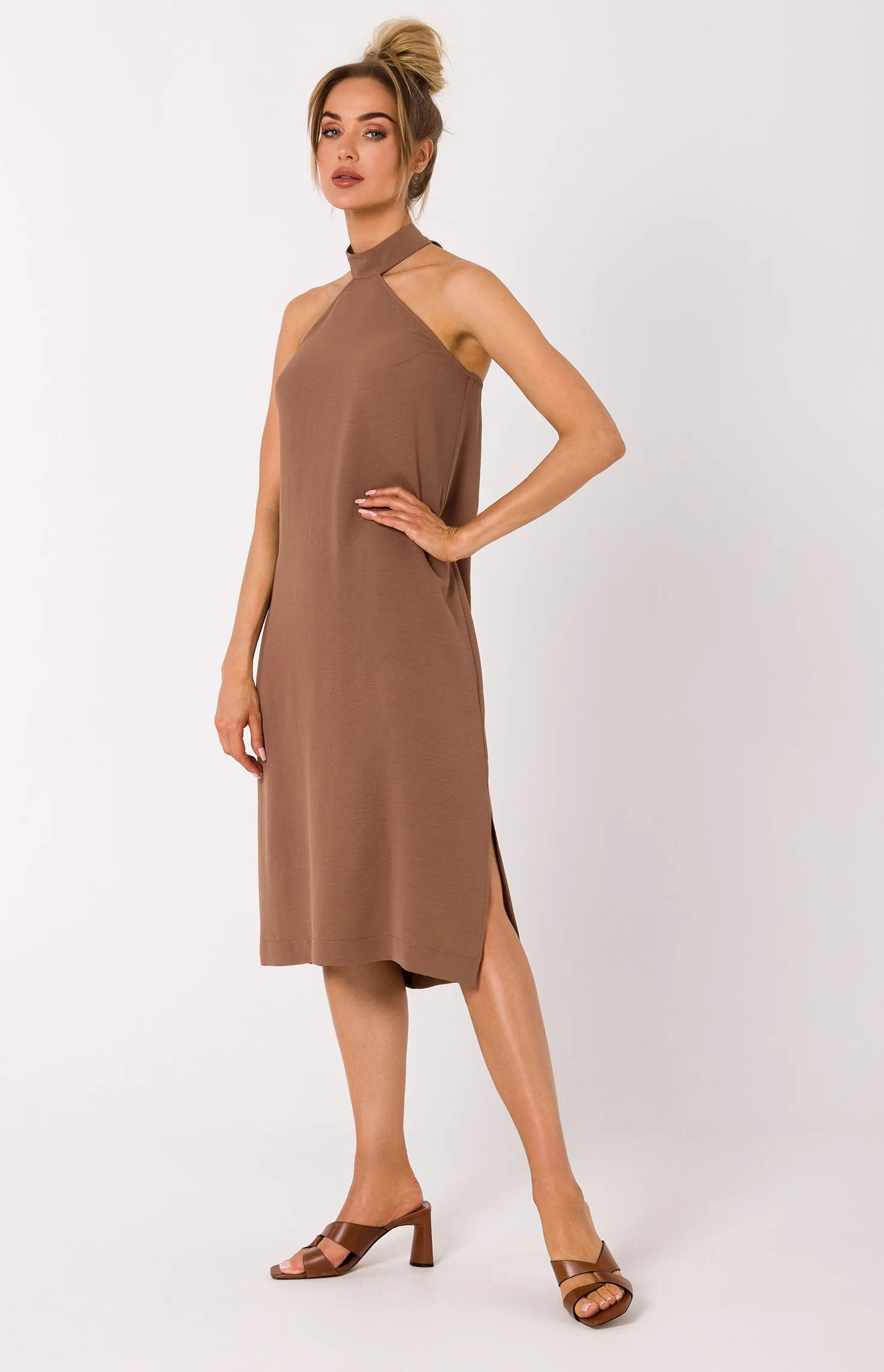 Robe dos nu chocolat