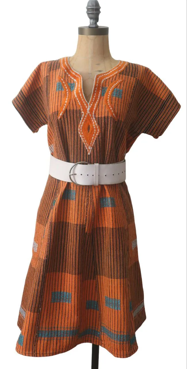 Robe en Pagne Senoufo de Waraniéré - 100% Coton - Mode Africaine - Kaolack Creations