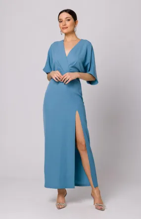 Robe maxi bleu ciel